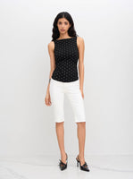 Knitted Dot Tank Top for a Warm and Trendy Style